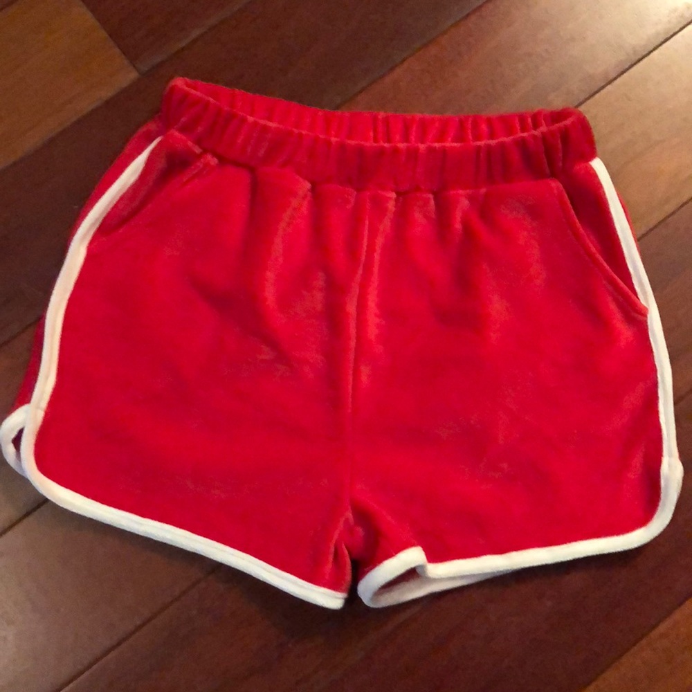 Kids velour shorts